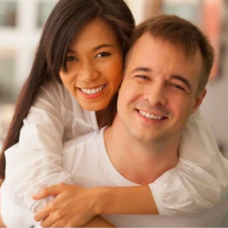 chinese bride with american man
