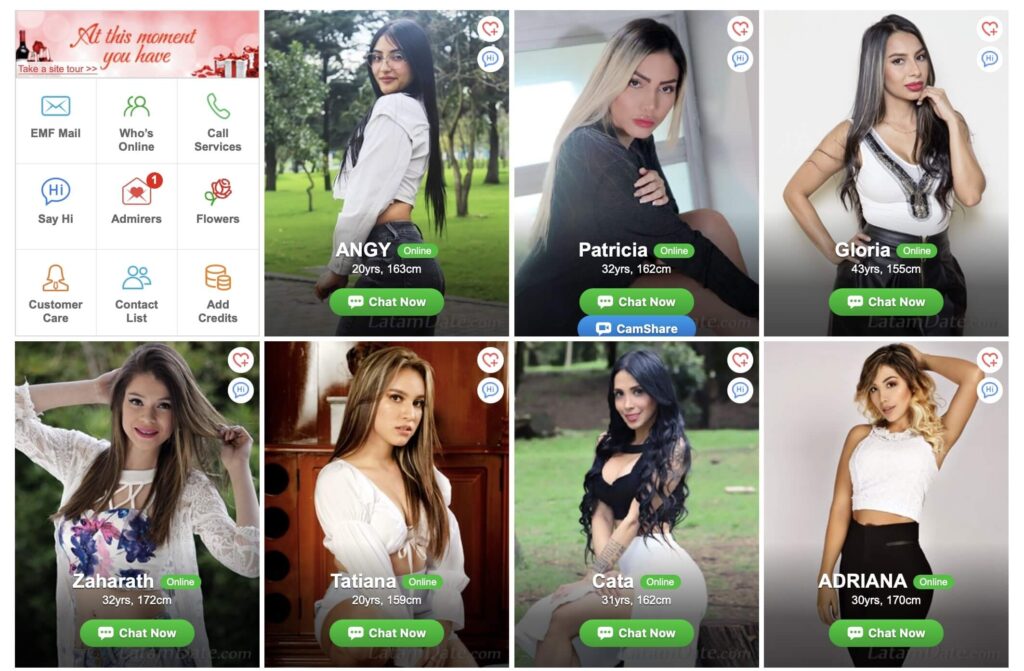colombialady interface