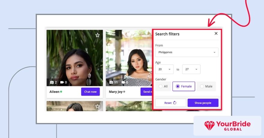 philitalks search filters