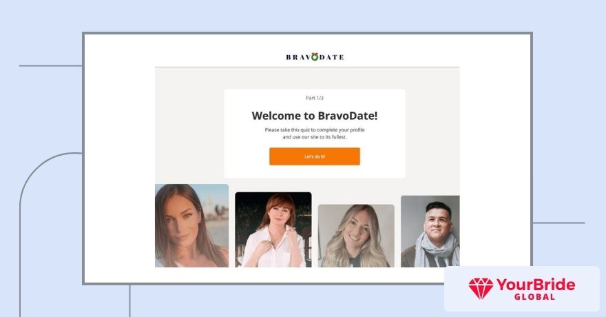 bravodate welcome page