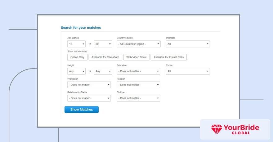 kissrussianbeauty search filters