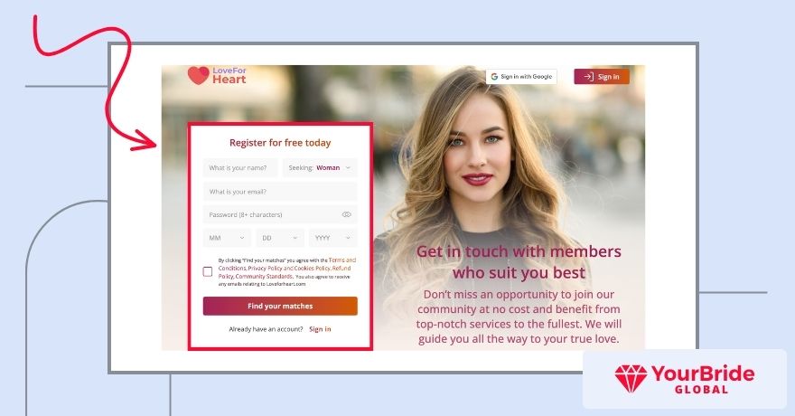 loveforheart main page