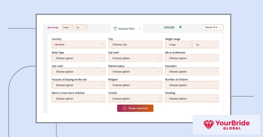 loveforheart search filters