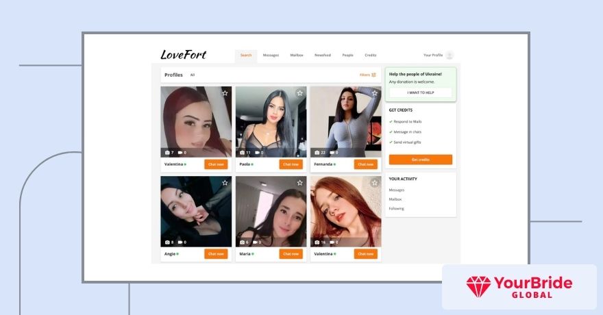 lovefort interface
