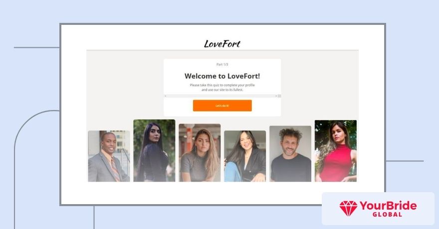 lovefort welcome page