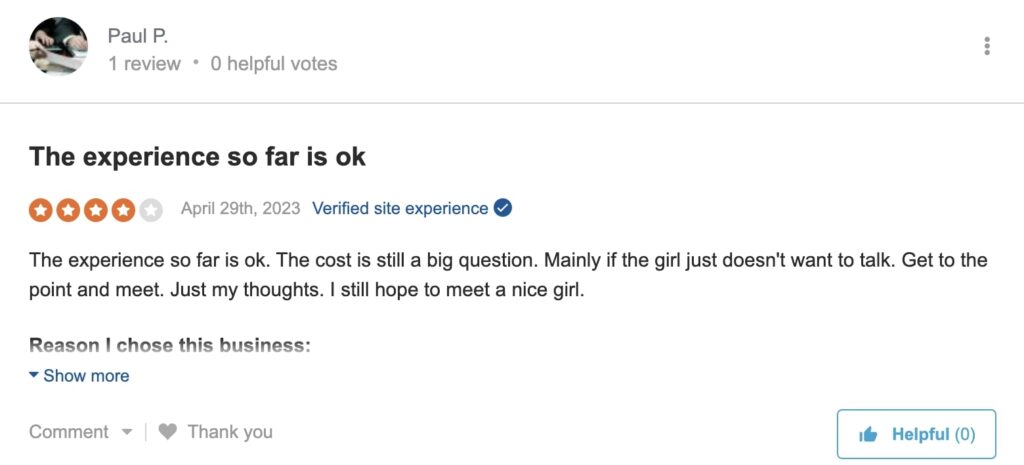 fortunamor user dislike
